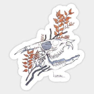 MorbidiTea - Licorice with Fanged Deer Skull Sticker